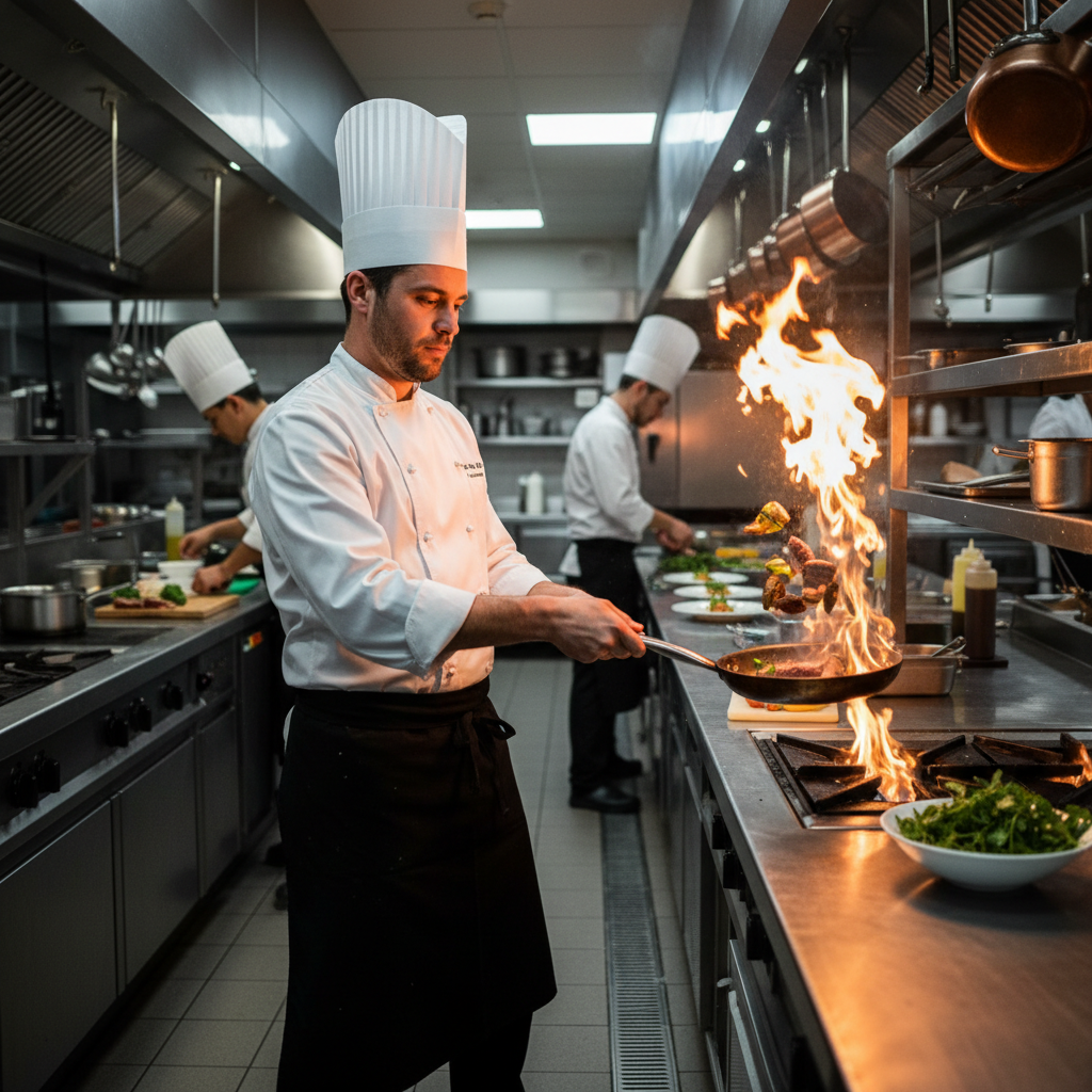 Chef cooking